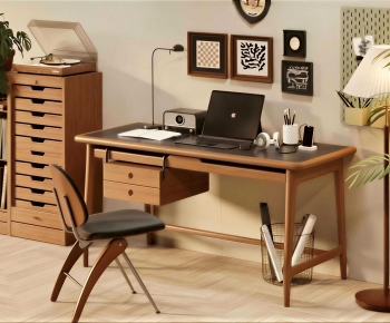 Modern Computer Desk And Chair-ID:123781921