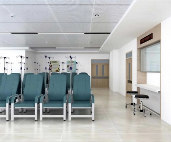 Modern Hospital Hall-ID:348811188