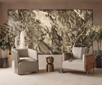 Wabi-sabi Style Single Sofa-ID:221999886