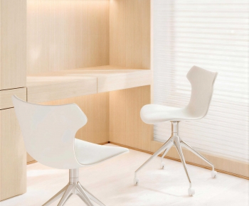Modern Computer Desk And Chair-ID:371244917