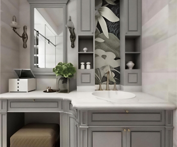 American Style Bathroom Cabinet-ID:306952956