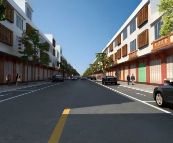 New Chinese Style Commercial Street-ID:142656096