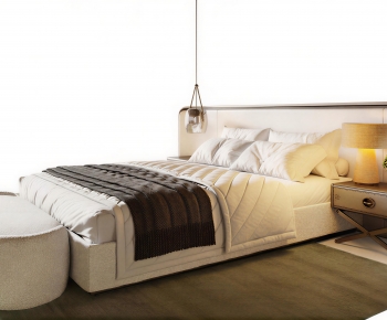 Modern Double Bed-ID:665299898