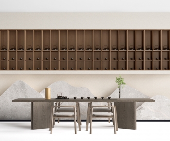 New Chinese Style TV Wall-ID:215925932