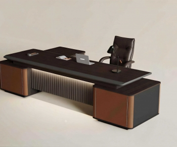 Modern Office Desk And Chair-ID:451859951
