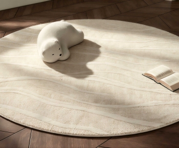 Wabi-sabi Style Circular Carpet-ID:983515029
