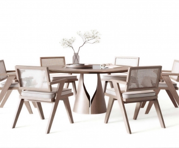 Wabi-sabi Style Dining Table And Chairs-ID:797102933