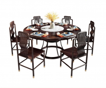 New Chinese Style Dining Table And Chairs-ID:730775121