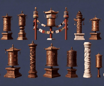 New Chinese Style Column-ID:628885031