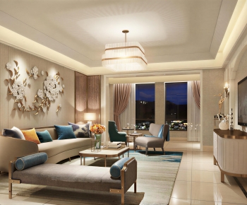 New Classical Style A Living Room-ID:340065002