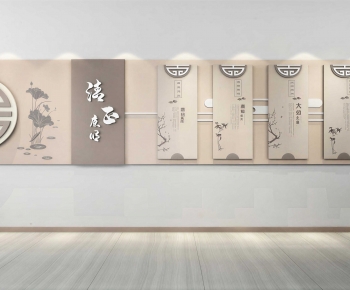 New Chinese Style Culture Wall-ID:383454089