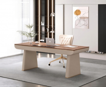 Modern Office Desk And Chair-ID:275700092