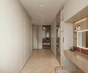 Modern Clothes Storage Area-ID:527867081
