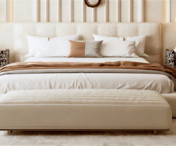 Modern Double Bed-ID:879827023