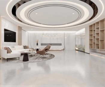 Modern Office Reception Desk-ID:735050927