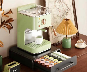 Retro Style Kitchen Electric Coffee Machine-ID:603672033