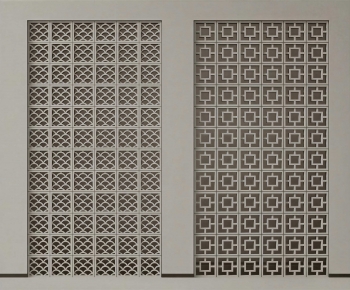 New Chinese Style Cement Brick Screen Partition-ID:249294048