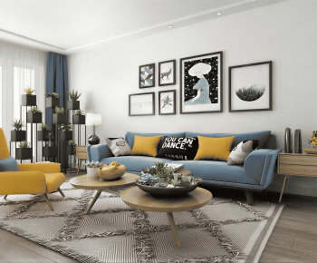 Nordic Style A Living Room-ID:560740954