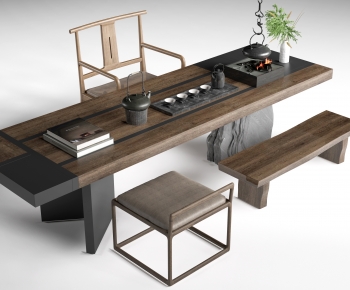 New Chinese Style Tea Tables And Chairs-ID:104339134