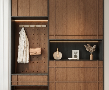 Wabi-sabi Style Shoe Cabinet-ID:871381041