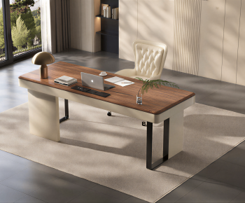 Modern Computer Desk And Chair-ID:582401997