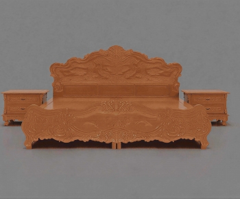 Chinese Style Double Bed-ID:538299149