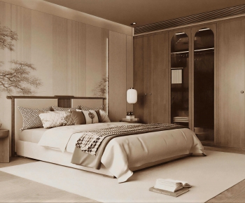 New Chinese Style Bedroom-ID:138597971