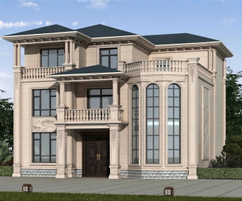 Simple European Style Detached Villa-ID:759833103