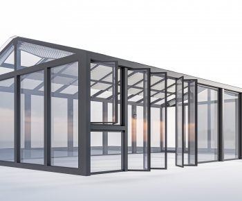 Modern Glass Sunshine Room-ID:169042115