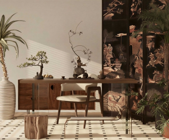 Wabi-sabi Style Tea Tables And Chairs-ID:890965944
