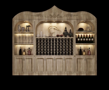 New Classical Style Wine Cabinet-ID:861638079
