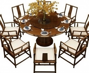New Chinese Style Dining Table And Chairs-ID:820225005