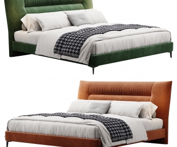 Modern Double Bed-ID:775721181