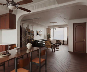 Retro Style A Living Room-ID:174002892