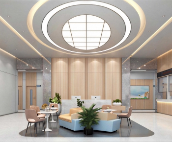 Modern Hospital Hall-ID:844600923