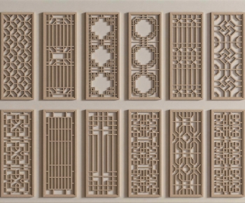 New Chinese Style Wooden Screen Partition-ID:216622115