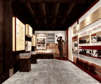New Chinese Style Exhibition Hall-ID:247626073