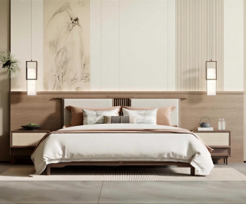 New Chinese Style Bedroom-ID:226597079
