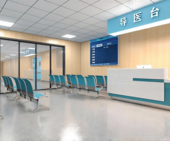 Modern Hospital Hall-ID:295121911