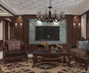 American Style A Living Room-ID:793873079