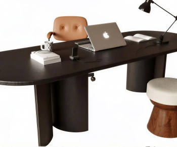 Modern Computer Desk And Chair-ID:218501113