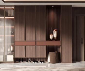 New Chinese Style Shoe Cabinet-ID:925816065