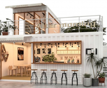 Modern Appearance Of Commercial Building-ID:625324013