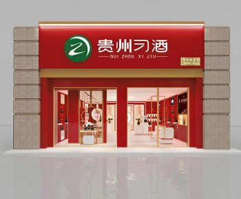 New Chinese Style Facade Element-ID:197144995