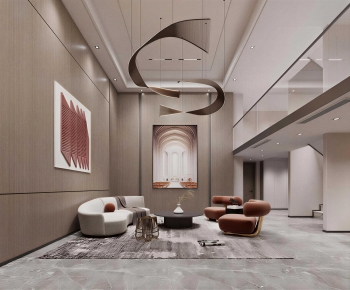 Modern A Living Room-ID:296802049