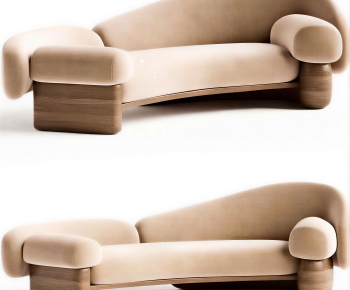 Wabi-sabi Style Curved Sofa-ID:215806014