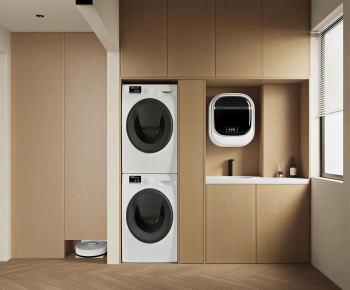 Modern Balcony Laundry Room-ID:168698078