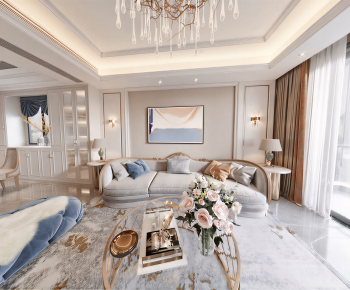 European Style A Living Room-ID:772588012