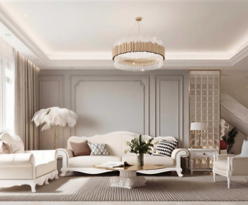 French Style A Living Room-ID:952847002