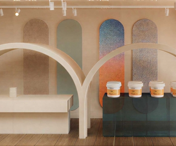 Wabi-sabi Style Exhibition Hall-ID:422004948